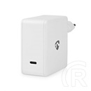 Nedis WCGPD100W100WT USB-C töltő (100W, GaN, PD3.0, 5 A, 5–20 V, fehér)