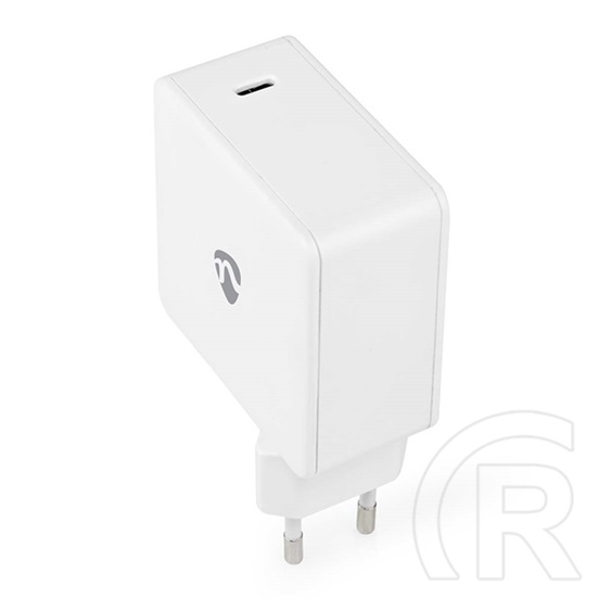 Nedis WCGPD100W100WT USB-C töltő (100W, GaN, PD3.0, 5 A, 5–20 V, fehér)