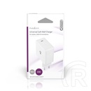 Nedis WCGPD100W100WT USB-C töltő (100W, GaN, PD3.0, 5 A, 5–20 V, fehér)