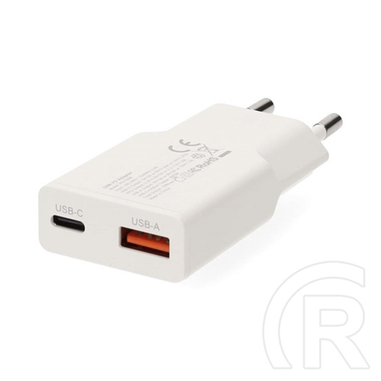 Nedis WCHA20WT gyorstöltő (USB-A, USB-C, GaN, PD3.0, 20W, fehér)