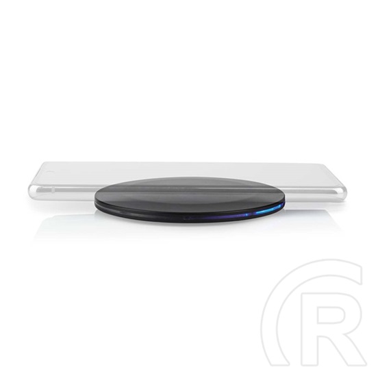 Nedis WCHAQ15W110BK vezeték nélküli QI töltő (15 W, 2 A, USB A, 1 m kábel, fekete)