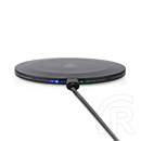 Nedis WCHAQ15W110BK vezeték nélküli QI töltő (15 W, 2 A, USB A, 1 m kábel, fekete)
