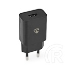 Nedis WCHAU242ABK USB töltő (1x USB-A, 5 V, 2,4 A, 12 W, gyorstöltés, fekete)