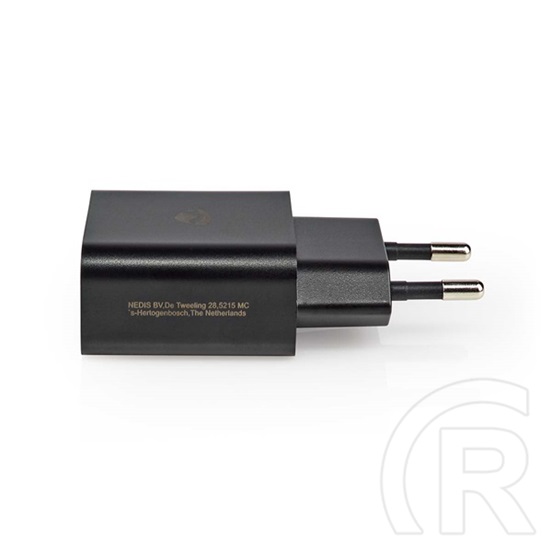 Nedis WCHAU242ABK USB töltő (1x USB-A, 5 V, 2,4 A, 12 W, gyorstöltés, fekete)