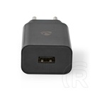 Nedis WCHAU242ABK USB töltő (1x USB-A, 5 V, 2,4 A, 12 W, gyorstöltés, fekete)