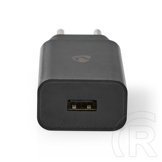 Nedis WCHAU242ABK USB töltő (1x USB-A, 5 V, 2,4 A, 12 W, gyorstöltés, fekete)