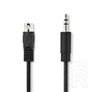 Nedis audió kábel (DIN 5 tűs dugó / 3,5 mm sztereó jack, 2 m, fekete)