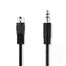 Nedis audio kábel (DIN 5 tűs dugó / 3,5 mm sztereó jack dugó, 1 m, fekete)