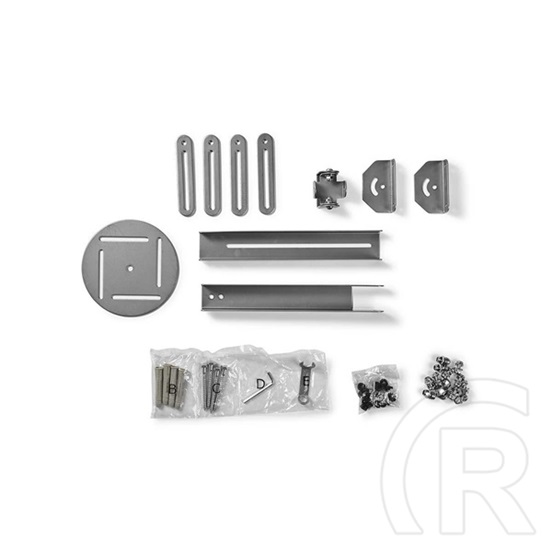 Nedis fali projektor konzol (185-327 mm, max. 10 kg, acél, ezüst, 0-360°)