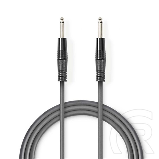 Nedis félprofi audio kábel (2 x 6,35 mm mono jack dugó, 1,5 m, rugalmas)