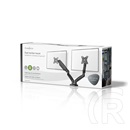 Nedis gázrugós dupla asztali monitor tartó (15-32", VESA 75x75/100x100, 8 kg, fekete)
