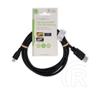 Nedis micro HDMI - HDMI kábel (micro HDMI dugó / HDMI dugó, 4K@30Hz, 10,2 Gbps, 1,5 m, fekete)