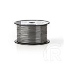 Nedis mikrofon kábel (2 x 0,12 mm2, réz, 100 m, sötétszürke)