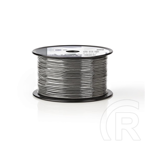 Nedis mikrofon kábel (2 x 0,12 mm2, réz, 100 m, sötétszürke)