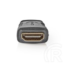 Nedis mini HDMI - HDMI adapter (mini HDMI dugó / HDMI aljzat, egyenes, aranyozott, fekete)