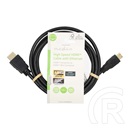 Nedis mini HDMI - HDMI kábel (mini HDMI / HDMI, 1,5 m, 4K@30Hz, 10,2 Gbps, fekete)