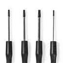 Nedis precíziós csavarhúzó készlet (15 db, lapos 1.0–3.5 mm, PH 2.0–3.5 mm, Torx TX6–TX15, hatlapfej 1.5–2.0 mm)