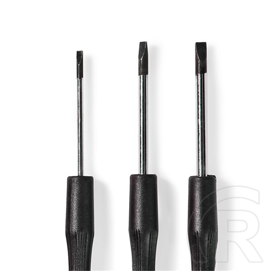 Nedis precíziós csavarhúzó készlet (15 db, lapos 1.0–3.5 mm, PH 2.0–3.5 mm, Torx TX6–TX15, hatlapfej 1.5–2.0 mm)