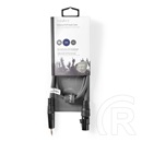 Nedis szimmetrikus félprofi audio kábel 1 m (3,5 mm sztereó jack dugó / XLR 3 tűs aljzat, sötétszürke)