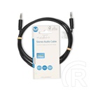 Nedis sztereó 3,5 mm audio kábel (3,5 mm jack dugó / 3,5 mm jack dugó, 2 m, fekete)