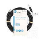 Nedis sztereó audio kábel (3,5 mm jack / 3,5 mm jack, 5 m, fekete)