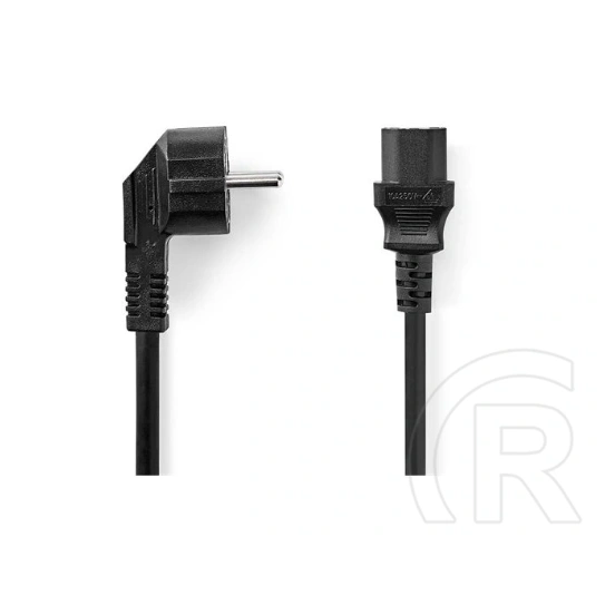 Nedis tápkábel IEC-320-C13 3 m (3 x 1,00 mm2, nikkelezett, fekete)