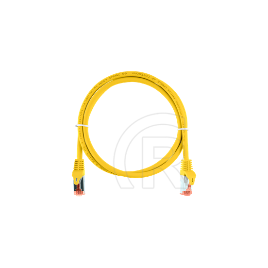 Nikomax S/FTP CAT6A LSOH patch kábel 1 m (sárga)