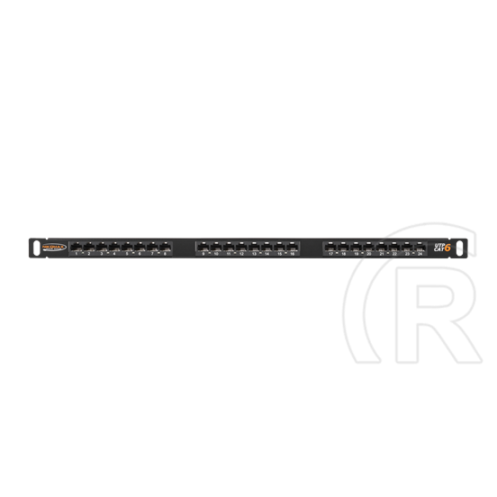 Nikomax UTP CAT6 patch panel szerszámmal szerelhető 0,5U