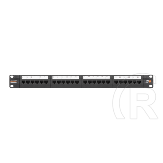 Nikomax UTP CAT6 patch panel szerszámmal szerelhető 1U