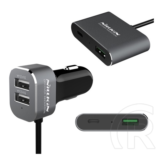 Nillkin 4xUSB autós töltő (fekete)