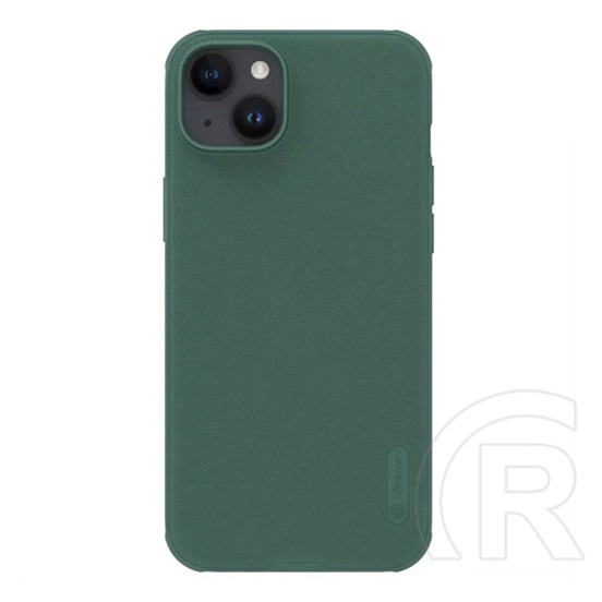 Nillkin Apple iPhone 15 Plus super frosted pro telefonvédő (közepesen ütésálló, gumírozott, érdes felület) sötétzöld