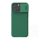 Nillkin Apple iPhone 15 Pro Max camshield pro védő ( keret, közepesen ütésálló, kamera védelem, csíkos minta) sötétzöld