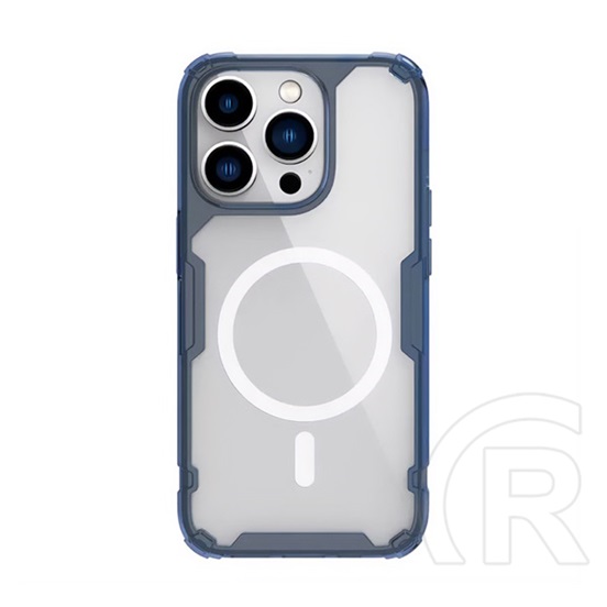 Nillkin Apple iPhone 15 Pro Max pro magnetic védő (közepesen ütésálló, légpárnás sarok, magsafe rögzítés) sötétkék