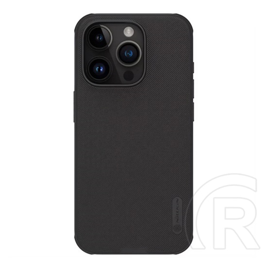 Nillkin Apple iPhone 15 Pro Max super frosted pro telefonvédő (közepesen ütésálló, gumírozott, érdes felület) fekete