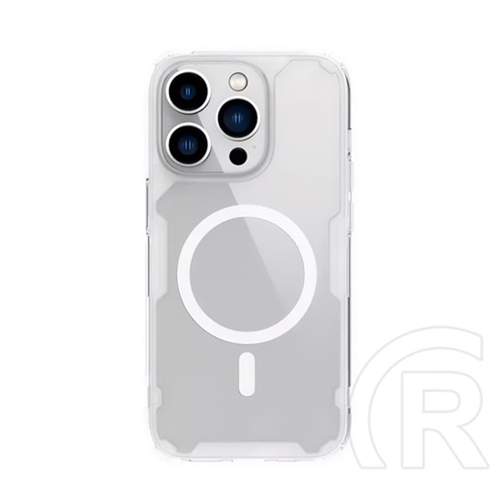Nillkin Apple iPhone 15 Pro nature pro magnetic védő (közepesen ütésálló, légpárnás sarok, magsafe rögzítés) átlátszó