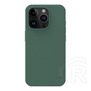 Nillkin Apple iPhone 15 Pro super frosted pro telefonvédő (közepesen ütésálló, gumírozott, érdes felület) sötétzöld