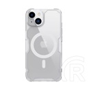 Nillkin Apple iPhone 15 nature pro magnetic telefonvédő (közepesen ütésálló, légpárnás sarok, magsafe rögzítés) átlátszó