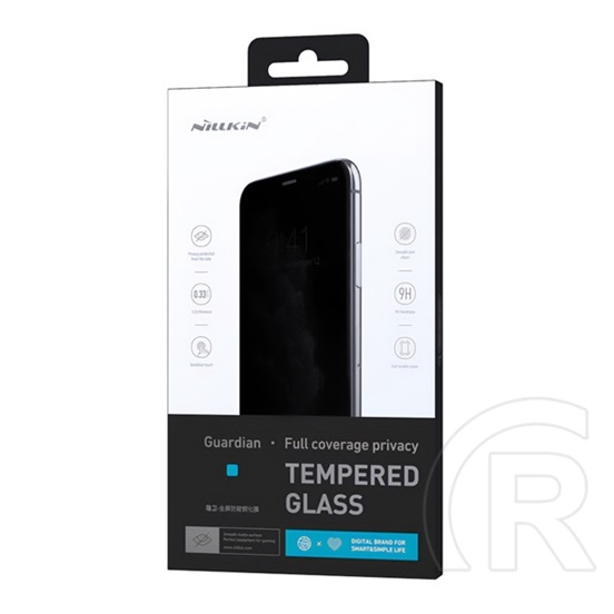 Nillkin Apple iPhone 15 privacy képernyővédő üveg (2.5d, full glue, betekintés ellen, 0.33mm, 9h) fekete