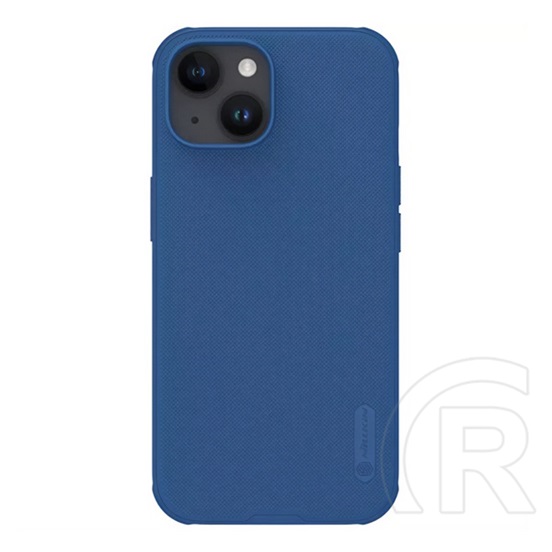 Nillkin Apple iPhone 15 super frosted pro műanyag telefonvédő (közepesen ütésálló, gumírozott, érdes felület) sötétkék