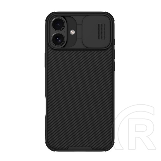 Nillkin Apple iPhone 16 Plus camshield pro magnetic műanyag védő (ütésállóság, kameravédő, mágneses, csíkos) fekete