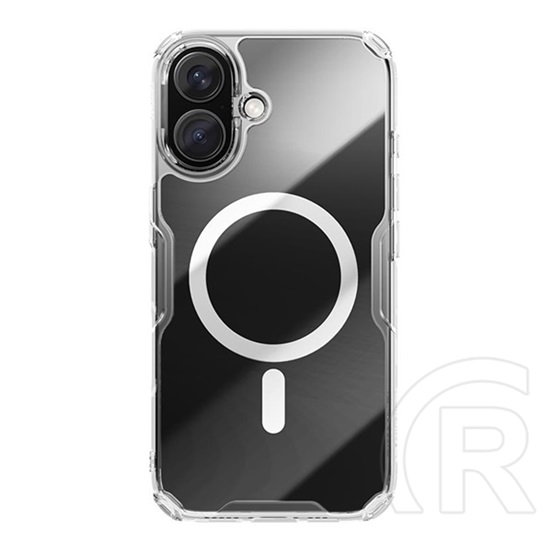 Nillkin Apple iPhone 16 Plus nature pro magnetic műanyag telefonvédő (ütésállóság, légpárnás sarok, magsafe) átlátszó