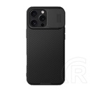 Nillkin Apple iPhone 16 Pro Max camshield pro magnetic műanyag védő (ütésállóság, kameravédő, mágneses, csíkos) fekete