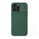 Nillkin Apple iPhone 16 Pro Max camshield pro szilikon telefonvédő (ütésállóság, kameravédő, csíkos) sötétzöld