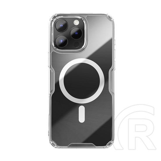 Nillkin Apple iPhone 16 Pro Max nature pro magnetic műanyag telefonvédő (ütésállóság, légpárnás sarok, magsafe) átlátszó