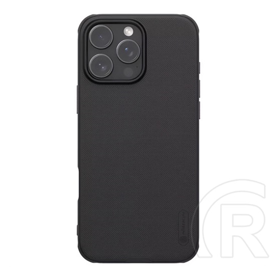 Nillkin Apple iPhone 16 Pro Nillkin super frosted pro műanyag telefonvédő (ütésálló, gumírozott, érdes felület) fekete