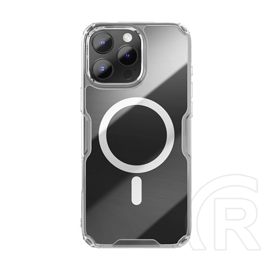 Nillkin Apple iPhone 16 Pro nature pro magnetic műanyag telefonvédő (ütésállóság, légpárnás sarok, magsafe) átlátszó