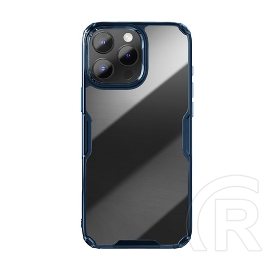 Nillkin Apple iPhone 16 Pro nature pro szilikon telefonvédő (ütésállóság, légpárnás sarok) sötétkék