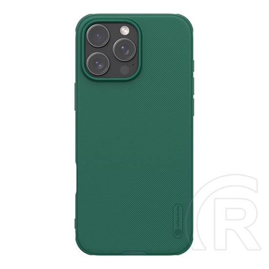 Nillkin Apple iPhone 16 Pro super frosted pro műanyag telefonvédő (ütésállóság, gumírozott, érdes felület) sötétzöld