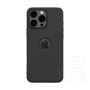 Nillkin Apple iPhone 16 Pro super frosted pro műanyag védő (ütésálló, gumírozott, érdes felület, logó kivágás) fekete