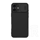 Nillkin Apple iPhone 16 camshield pro magnetic műanyag telefonvédő (ütésállóság, kameravédő, mágneses, csíkos) fekete